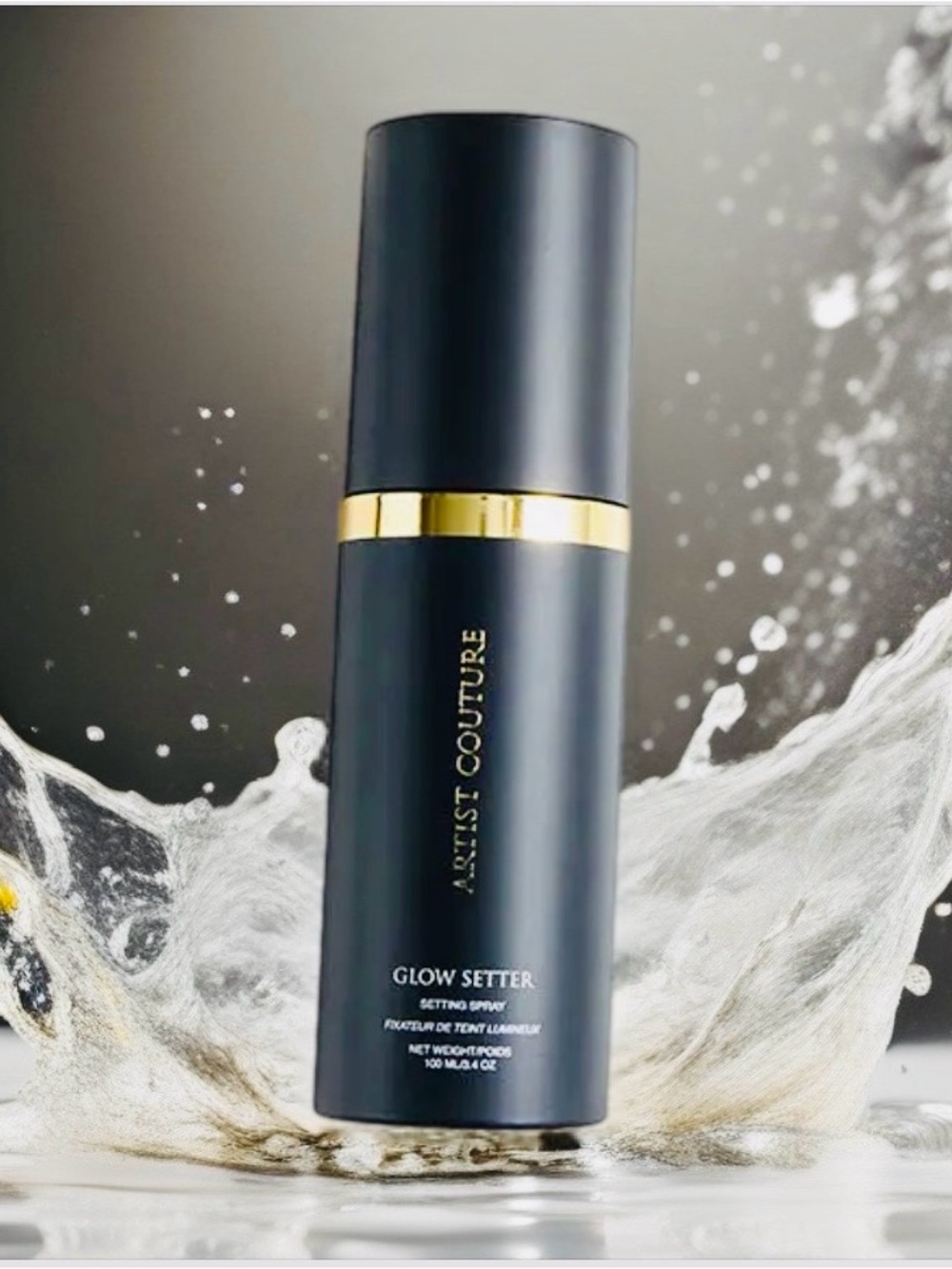 Artist Couture Glow Setter Setting Spray — Black & Gold Accents
